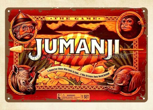 Board Game Jumanji - 1995 Jumanji masa oyunu metal tabela